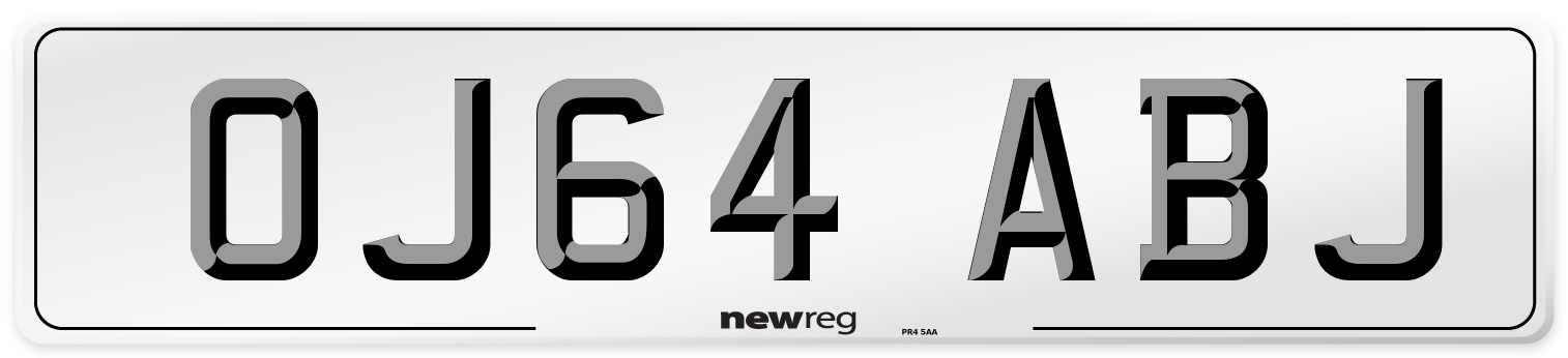 OJ64 ABJ Number Plate from New Reg
